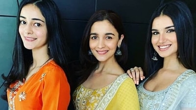Ananya Panday spoke about her equation with Alia Bhatt and Tara Sutaria. Ananya Panday spoke about her equation with Alia Bhatt and Tara Sutaria.
