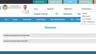 Check HPBOSE Class 10th and 12th date sheet on official website