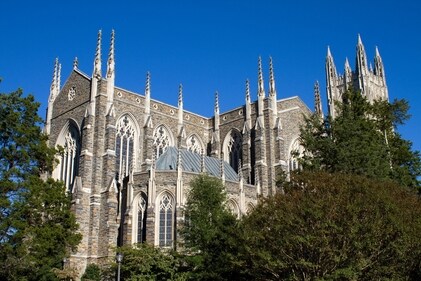 Duke University traces its origins to a small school that opened in 1838 in Randolph County, North Carolina. (Shutterstock) Duke University traces its origins to a small school that opened in 1838 in Randolph County, North Carolina. (Shutterstock)