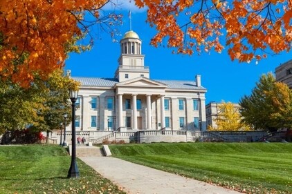 Founded in 1847, it is the state's oldest institution of higher education and is located alongside the Iowa River in Iowa City. (Shutterstock) Founded in 1847, it is the state's oldest institution of higher education and is located alongside the Iowa River in Iowa City. (Shutterstock)