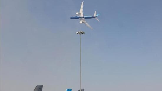Boeing said that it will also showcase the 777X passenger interior in the air show. (File photo)