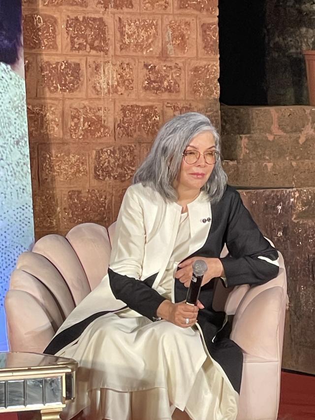 Zeenat Aman at the event. (Courtesy Prinseps) Zeenat Aman at the event. (Courtesy Prinseps)