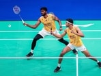 India's Chirag Shetty (R) and Satwiksairaj Rankireddy