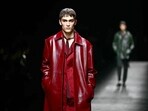 A model walks the runway at the Gucci collection show during the Milan Fashion Week Menswear Autumn/Winter 2024/2025 on January 12, 2024 in Milan.