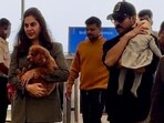 Upasana Konidela, Ram Charan, Klin Kaara were clicked at Hyderabad airport Upasana Konidela, Ram Charan, Klin Kaara were clicked at Hyderabad airport