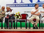 Congress leader Rahul Gandhi, DMK leader TR Baalu, CPI(M) leader Sitaram Yechury and NCP chief Sharad Pawar during a press conference after the Indian National Developmental Inclusive Alliance's (INDIA) meeting, in New Delhi, Congress leader Rahul Gandhi, DMK leader TR Baalu, CPI(M) leader Sitaram Yechury and NCP chief Sharad Pawar during a press conference after the Indian National Developmental Inclusive Alliance's (INDIA) meeting, in New Delhi,