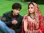 Shah Rukh Khan and Rani Mukerji in a still from Kabhi Alvida Naa Kehna. 