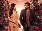 Katrina Kaif and Vijay Sethupathi in Merry Christmas. Katrina Kaif and Vijay Sethupathi in Merry Christmas.