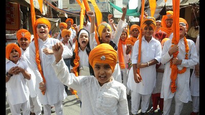 A nagar kirtan in connection with Parkash Purb of Guru Gobind Singh will be atken out on January 15, 2024. (File) A nagar kirtan in connection with Parkash Purb of Guru Gobind Singh will be atken out on January 15, 2024. (File)