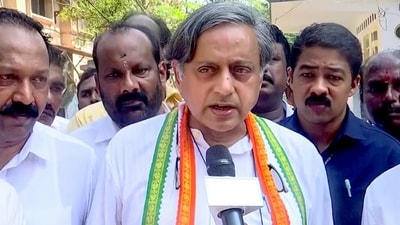 Congress MP Shashi Tharoor speaks to the media. (ANI file) Congress MP Shashi Tharoor speaks to the media. (ANI file)