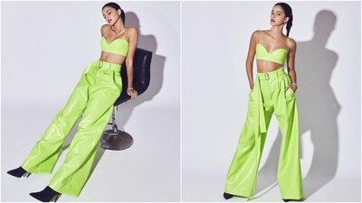 Neon Revival: Neon is making a triumphant return to the fashion scene in 2024. Embrace the vibrancy of electric pinks, bold blues, and neon greens. Whether it's a statement jacket, a pair of daring sneakers, or an entire ensemble in neon, these attention-grabbing hues are set to electrify runways and street style alike. (Instagram/@AnanyaPandey) Neon Revival: Neon is making a triumphant return to the fashion scene in 2024. Embrace the vibrancy of electric pinks, bold blues, and neon greens. Whether it's a statement jacket, a pair of daring sneakers, or an entire ensemble in neon, these attention-grabbing hues are set to electrify runways and street style alike. (Instagram/@AnanyaPandey)