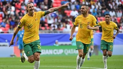 In the second-half, Australia tightened the loose ends and Jackson Irvine opened the scoring in the 50th-minute, making it 1-0. (AFP) In the second-half, Australia tightened the loose ends and Jackson Irvine opened the scoring in the 50th-minute, making it 1-0. (AFP)