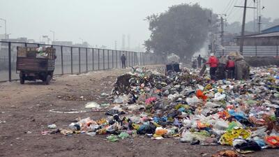 NGT had directed the civic body to shift the waste collection site from the canal bank. (HT Photo)