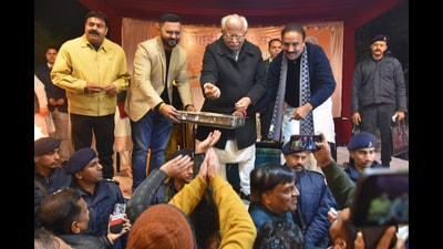 On being asked about the fall in overall state ranking and several districts of Haryana, including Karnal, Khattar told HT, “Our government is improving all facilities in the state to achieve the desired positions.” (HT photo) On being asked about the fall in overall state ranking and several districts of Haryana, including Karnal, Khattar told HT, “Our government is improving all facilities in the state to achieve the desired positions.” (HT photo)