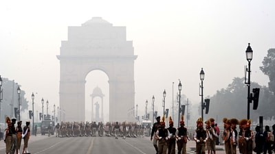 An Assistant Commandant rank woman officer and two subordinate officers will lead a total of 144 women BSF constables marching down Kartavya Path on January 26. (HT Photo/Sanjeev Verma) An Assistant Commandant rank woman officer and two subordinate officers will lead a total of 144 women BSF constables marching down Kartavya Path on January 26. (HT Photo/Sanjeev Verma)