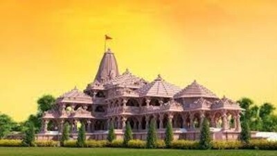 An illustration of the Ram Temple in Ayodhya. An illustration of the Ram Temple in Ayodhya.