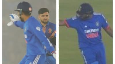 Shubman Gill and Rohit Sharma had a mixup during IND vs AFG 1st T20I Shubman Gill and Rohit Sharma had a mixup during IND vs AFG 1st T20I