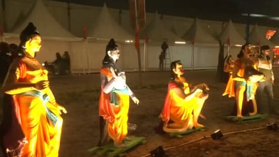 ‘Amrit Mahotsav’ has been organised in Ayodhya Badi Chhawani area on Saturday. (ANI) ‘Amrit Mahotsav’ has been organised in Ayodhya Badi Chhawani area on Saturday. (ANI)