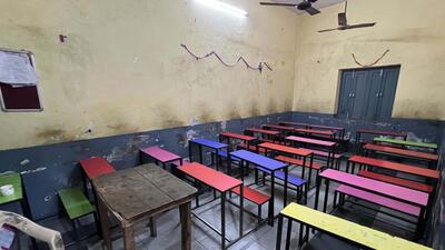 The existing building comprises 15 poorly designed and ventilated classrooms, making it difficult to accommodate desks for students. (Gurpreet Singh/HT) The existing building comprises 15 poorly designed and ventilated classrooms, making it difficult to accommodate desks for students. (Gurpreet Singh/HT)