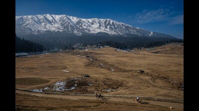 The month of December and January so far has recorded deficit precipitation in J&K with most of the plains and lower mountainous areas are still without any major snowfall. (AP) The month of December and January so far has recorded deficit precipitation in J&K with most of the plains and lower mountainous areas are still without any major snowfall. (AP)