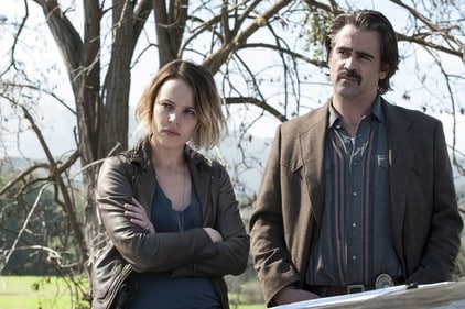 Rachel McAdams and Colin Farrell in a still from True Detective season 2. Rachel McAdams and Colin Farrell in a still from True Detective season 2.