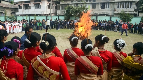 Magh Bihu, also known as Bhogali Bihu, is a harvest festival observed in the northeastern state of Assam during January. This year, Magh Bihu falls on January 15, with the eve, known as Uruka, celebrated on January 14. Here's a glimpse of how Assam is preparing for this significant festival in the state.&nbsp;(ANI)