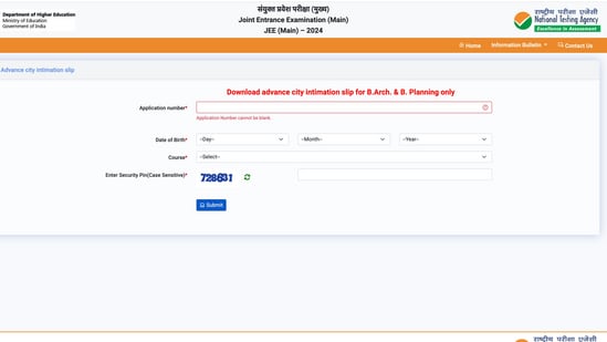 JEE Mains 2024 Highlights: Exam city slip out for BArch/BPlanning on jeemain.nta.ac.in JEE Mains 2024 Highlights: Exam city slip out for BArch/BPlanning on jeemain.nta.ac.in
