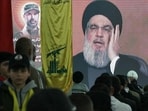 Hezbollah movement leader Hassan Nasrallah delivers a televised speech in Kherbet Selm in southern Lebanon. Hezbollah movement leader Hassan Nasrallah delivers a televised speech in Kherbet Selm in southern Lebanon.