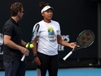 Japna's Naomi Osaka attends a practice session on day one of the Australian Open tennis tournament in Melbourne