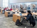 Students at the Bishop’s University Library Learning Commons in Sherbrooke, Quebec, Canada on November 20, 2023. (AFP) Students at the Bishop’s University Library Learning Commons in Sherbrooke, Quebec, Canada on November 20, 2023. (AFP)