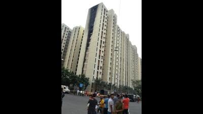 Fire in highrise duct at Palava township in Dombivli, no casualties Fire in highrise duct at Palava township in Dombivli, no casualties