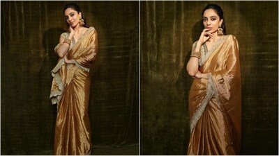 Sobhita Dhulipala is a total stunner who can pull off any look to perfection. Whether it's a chic jumpsuit or a red carpet-worthy gown, the actress knows how to turn heads with her incredible fashion sense. Sobhita is quite active on social media and her stunning Insta-diaries filled with fashion-forward looks are a treasure trove of style inspiration. The actress recently slayed the viral golden saree look as she got dressed in a six-yards of grace oozing royal vibes and serving ethnic fashion goals. Scroll down to take some fashion notes. (Instagram/@sobhitad) Sobhita Dhulipala is a total stunner who can pull off any look to perfection. Whether it's a chic jumpsuit or a red carpet-worthy gown, the actress knows how to turn heads with her incredible fashion sense. Sobhita is quite active on social media and her stunning Insta-diaries filled with fashion-forward looks are a treasure trove of style inspiration. The actress recently slayed the viral golden saree look as she got dressed in a six-yards of grace oozing royal vibes and serving ethnic fashion goals. Scroll down to take some fashion notes. (Instagram/@sobhitad)
