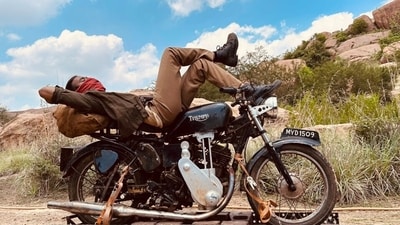 Dhanush in a still from Captain Miller