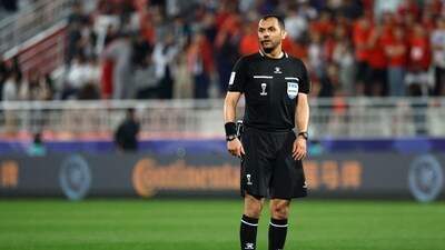 A match referee looks on during the Qatar 2023 AFC Asian Cup Group A football match | Image for representation (AFP) A match referee looks on during the Qatar 2023 AFC Asian Cup Group A football match | Image for representation (AFP)