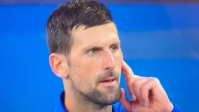 Novak Djokovic was not happy with the crowd at the Rod Laver Arena Novak Djokovic was not happy with the crowd at the Rod Laver Arena