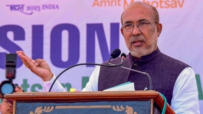 Manipur chief minister N Biren Singh (PTI) Manipur chief minister N Biren Singh (PTI)