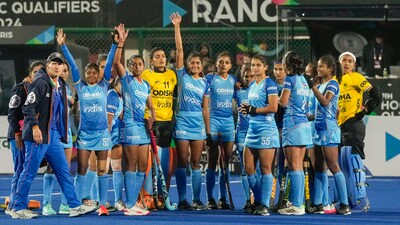 Less than 24 hours after a timid defeat to USA in their opening game of the FIH Women’s Hockey Olympic Qualifiers here, India came up with a terrific performance to beat New Zealand 3-1 (PTI) Less than 24 hours after a timid defeat to USA in their opening game of the FIH Women’s Hockey Olympic Qualifiers here, India came up with a terrific performance to beat New Zealand 3-1 (PTI)