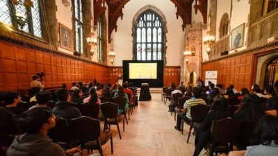 Students from India at an event at the University of Toronto, Canada. (HT_PRINT) Students from India at an event at the University of Toronto, Canada. (HT_PRINT)