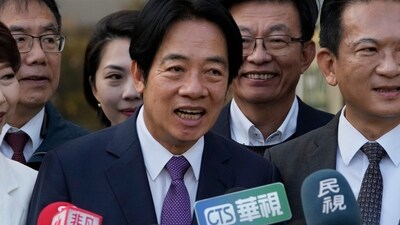 Taiwan Election Results: Democratic Progressive Party presidential candidate William Lai Ching-te speaks to the media. (AP) Taiwan Election Results: Democratic Progressive Party presidential candidate William Lai Ching-te speaks to the media. (AP)