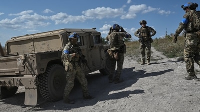 Russia-Ukraine War: Servicemen of Ukraine's 3rd Separate Assault Brigade prepare to conduct a reconnaissance mission, amid Russia's attack on Ukraine, near Bakhmut. (Reuters)
