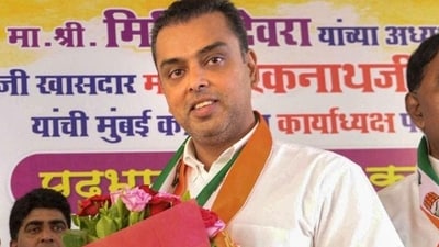 Former Congress leader Milind Deora (PTI) Former Congress leader Milind Deora (PTI)
