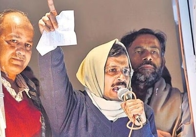 Arvind Kejriwal wearing a muffler in his trademark style in this old picture. Arvind Kejriwal wearing a muffler in his trademark style in this old picture.