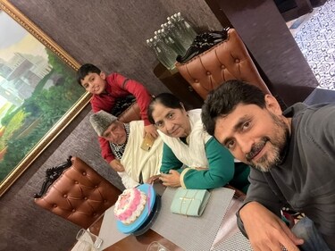 Zishan with her mother Begum Haider on her 50th marriage anniversary, a day before the tragic incident happened. Zishan with her mother Begum Haider on her 50th marriage anniversary, a day before the tragic incident happened.