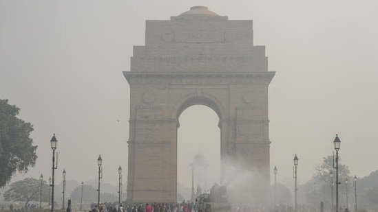 The Air Quality Index (AQI) touched "Severe Plus" levels in Delhi on Sunday (PTI)