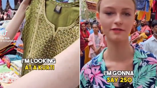 The image shows an Australian woman whose video went viral. (YouTube/@livingthejolife)
