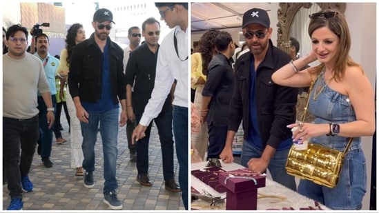 Hrithik Roshan, Sussanne Khan at an event.