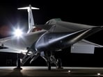 The experimental quiet supersonic aircraft X-59, a collaboration of Lockheed Martin's Skunk Works and NASA, is seen parked in a hangar in Palmdale, California, U.S. December 12, 2023. Lockheed Martin/Garry Tice/Handout via REUTERS. (via REUTERS)
