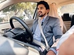 Angkit Joshi used to work as a business develop in a Noida-based firm before he took up the role of an Uber can driver in September last year. Angkit Joshi used to work as a business develop in a Noida-based firm before he took up the role of an Uber can driver in September last year.
