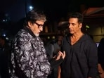 Amitabh Bachchan shared a picture of him and Akshay Kumar on his blog Amitabh Bachchan shared a picture of him and Akshay Kumar on his blog