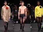 JW Anderson's Men’s Autumn Winter and Women’s Pre-Fall 2024 at Milan Fashion Week. 